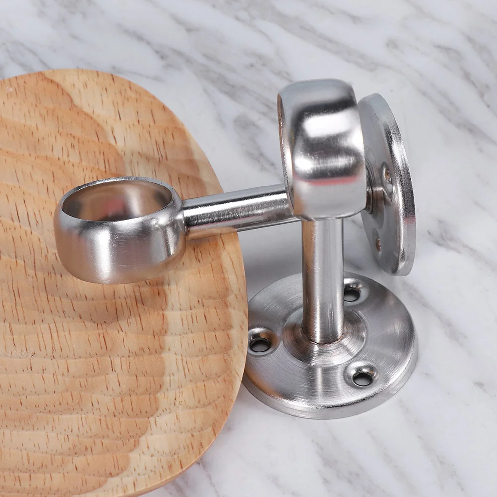 

6Pcs Closet Rod Hanger Premium Stainless Steel Wardrobe Tube Bracket Support for Home Towel Bar Clothes Hanging