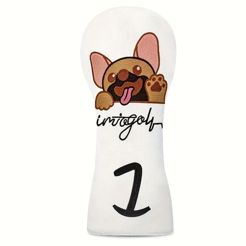 1pc Puppy Golf Club Cover - Cute Bulldog Design with 