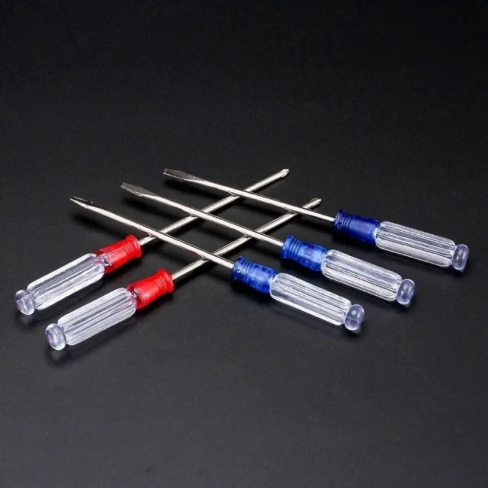 130mm 3mm Magnetic Screwdriver Phone Repair Crystal Clear Handle Small Screwdriver Professional Lightweight Phillips Screwdriver