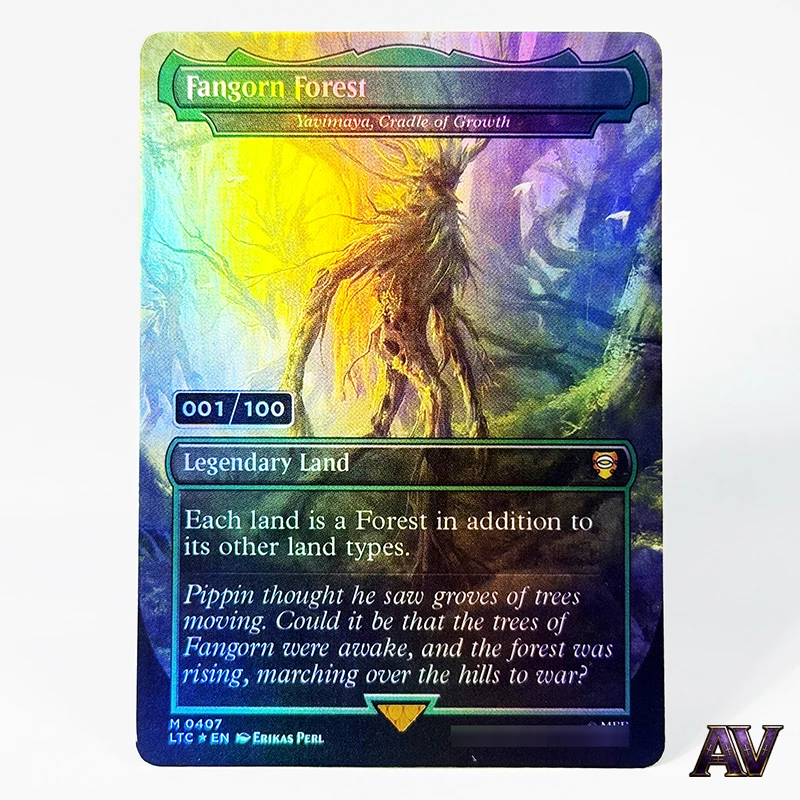 

M 407 Fangorn Forest - Yavimaya, Cradle of Growth Serial Numbered LTC Commander Set Series HoloFoil Proxy Cards