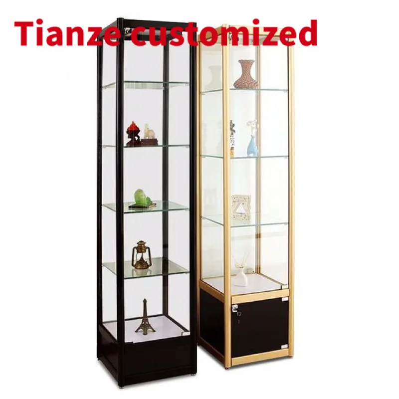 (customized)China Factory Direct Bulletproof Toy Building Block Glass Display Cabinet Handmade Display Cabinet Showcase