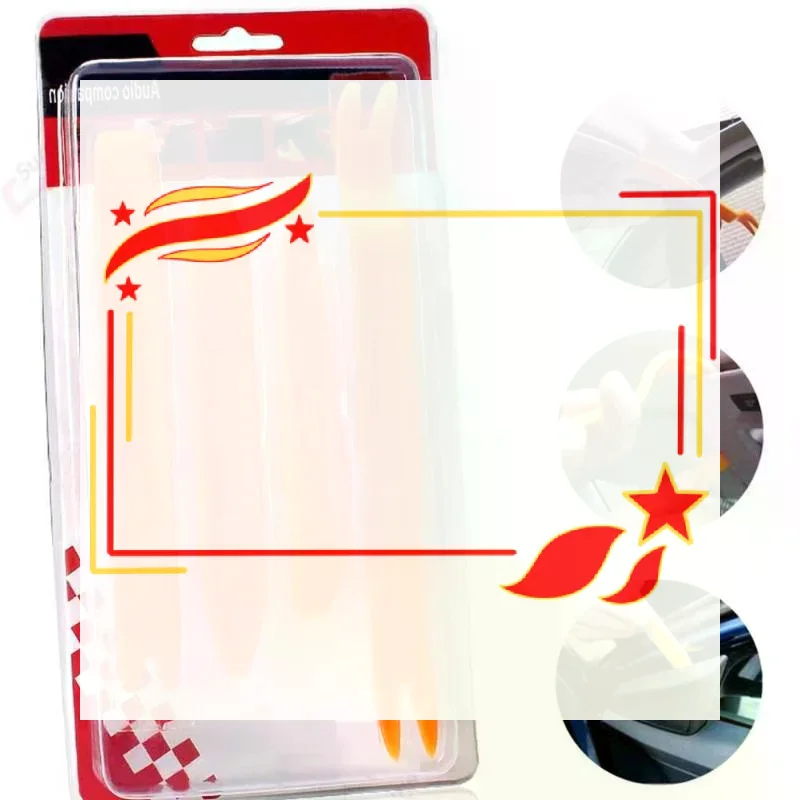 4pcs Car Door Clip Car Disassembly Tools Set DVD Stereo Refit Kits Interior Plastic Trim Panel Dashboard Removal Tool