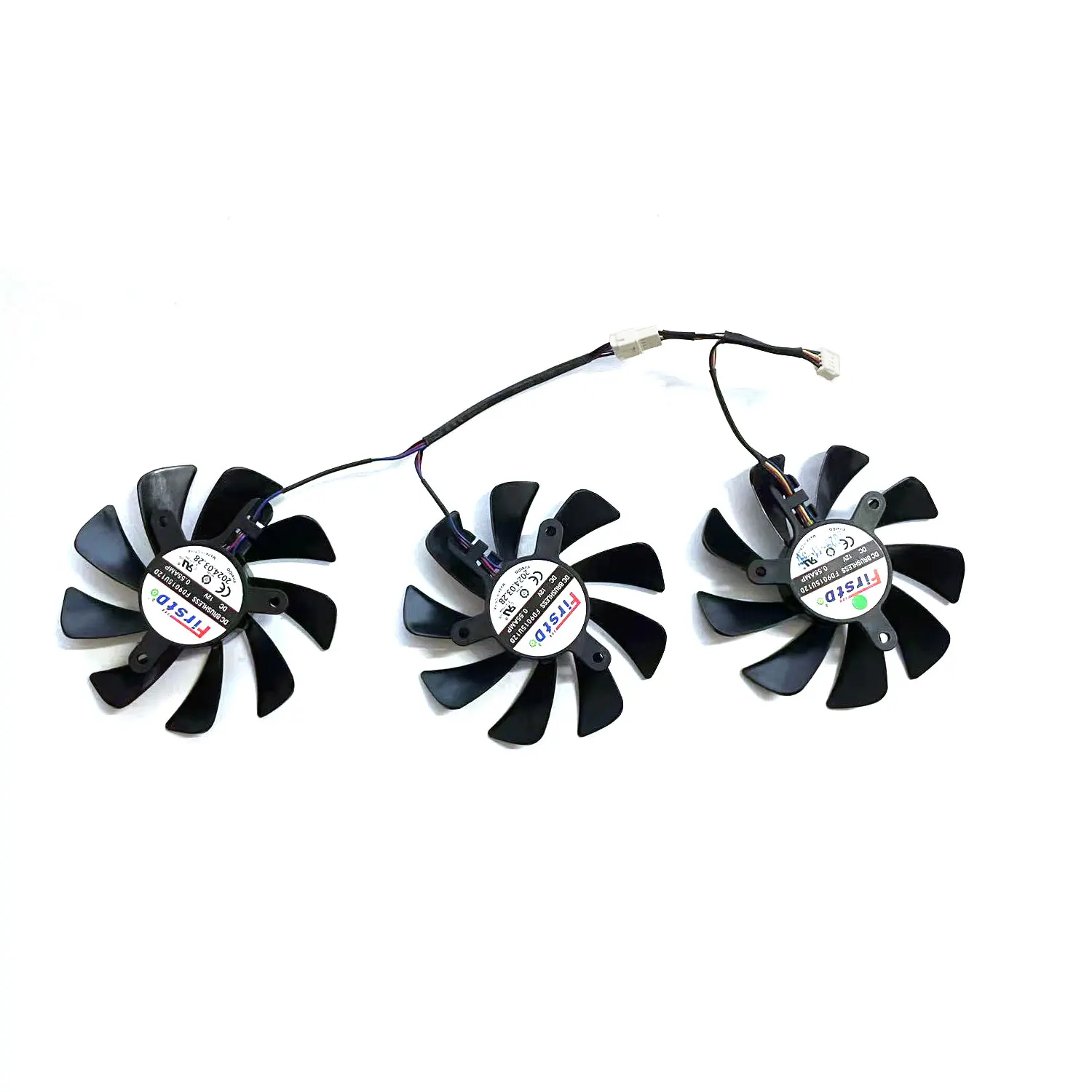 مروحة تبريد أصلية 85 مللي متر 4PIN FD9015U12D لمروحة استبدال بطاقة الرسومات المقاتلة Powercolor Radeon RX6750 Gre 12GB