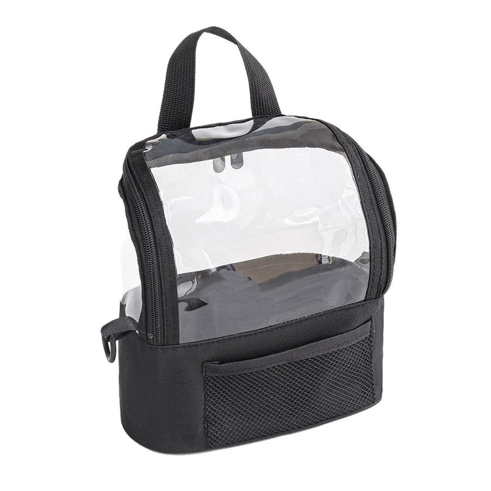 

Professional Makeup Brushes Shoulder Bag Transparent Oxford Cloth Cosmetic Container Waterproof Multifunctional