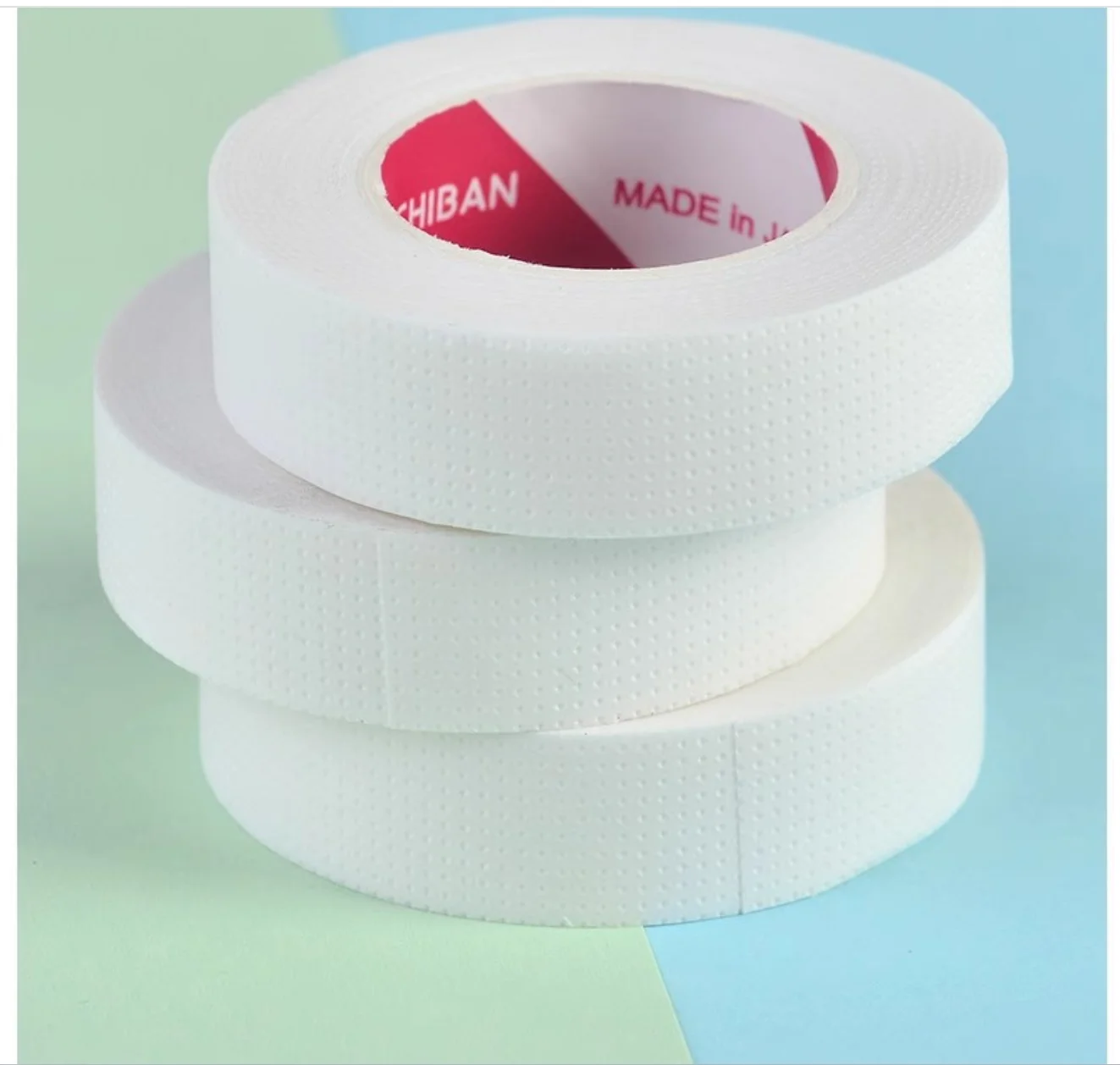 2/5 Rolls Breathable White Paper Micropore Tape for Eyelash Extensions Easy to Tear under Eye Patches Lash Tools 9M