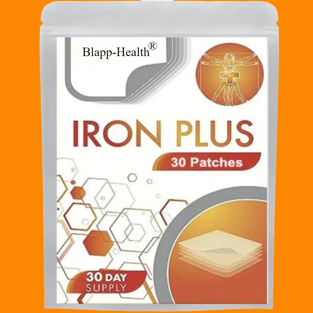 Iron Plus Transdermal Patches - 30 Patches One Month Supply