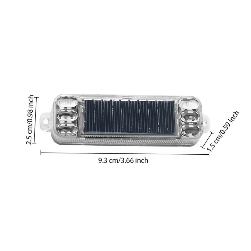 Mini LED Solar Power Car Warning Light Night Security Simulated Alarm Wireless Anti-Theft Caution Lamp Flashing DummyAlarm Lamp