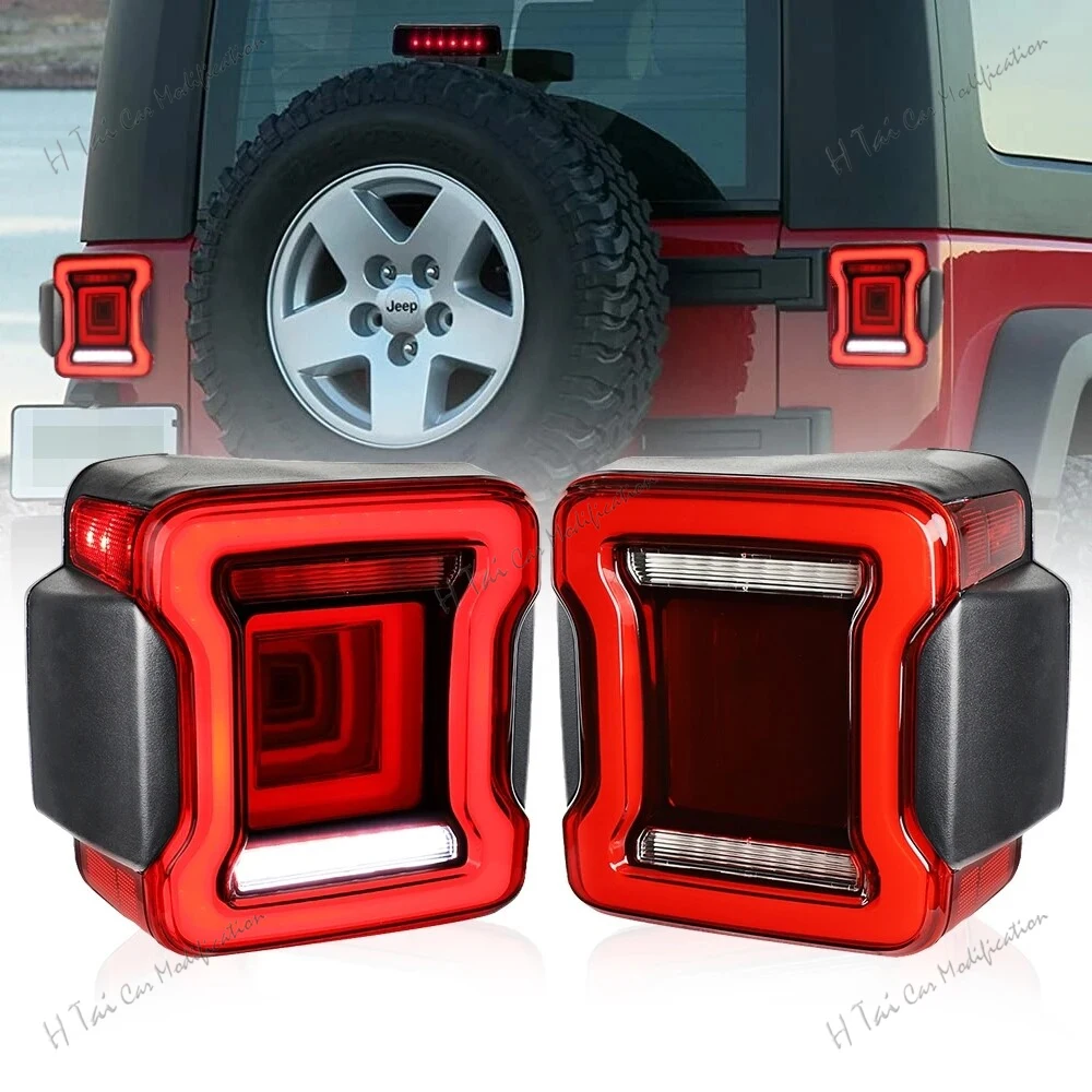 

LED Tail Lights For 2008-2017 Jeep Wrangler JK Rear Lamps Taillights Fog Lights Daytime Running Lights Car Taillight Assemblies