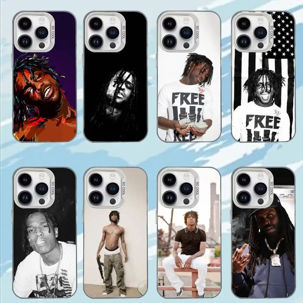 

C-Chief R-Rapper K-Keef Phone Case For iPhone 17,16,15,14,13,12,11,Mini,Pro,E,MAX White Matte Shockproof Cover