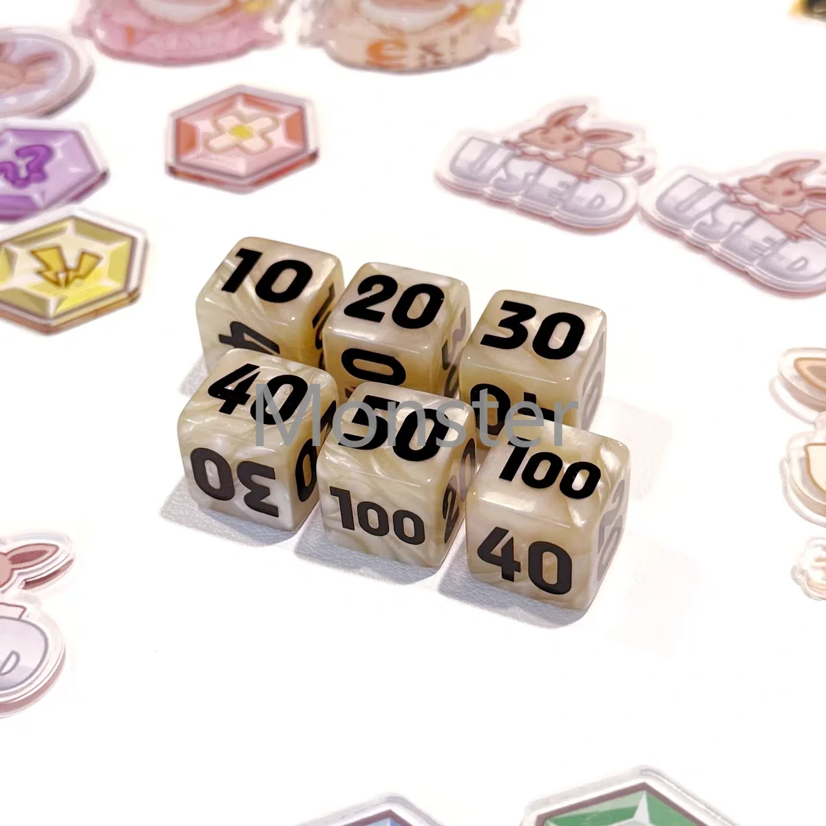 

Eevee Pokemon PTCG счетчик повреждений набор индикаторов повреждений тематические игральные кости маркер VSTAR GX аксессуары для настольных игр для игроков покемонов