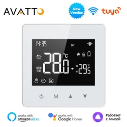 AVATTO Tuya WiFi inteligentny termostat małej mocy bateria wersja kontrolera temperatury kocioł gazowy wody, Alexa Google Home Alice