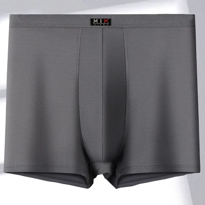 

7 sizes of high waist large size fat men's underwear anti-wear leg lengthening boxer briefs bamboo fiber boxer briefs