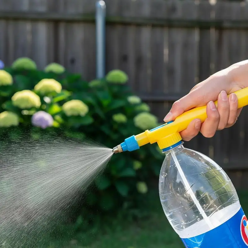 Universal Manual Bottle Sprayer Nozzle Adjustable Bottle Pressure Spray Nozzle Mist Spray Head For Garden Watering Cleaning Use