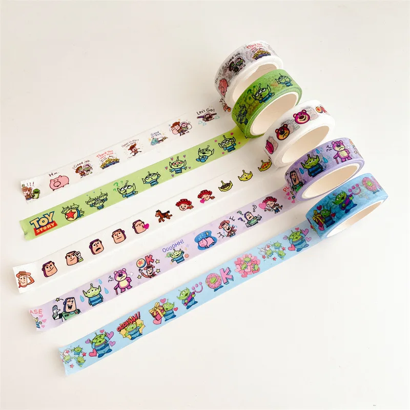 50 pcs/lot 15mm*5M Disney Kawaii Washi Stickers Tape Cute Scrapbooking DIY Diary Decorative Sticker Album Stick Label