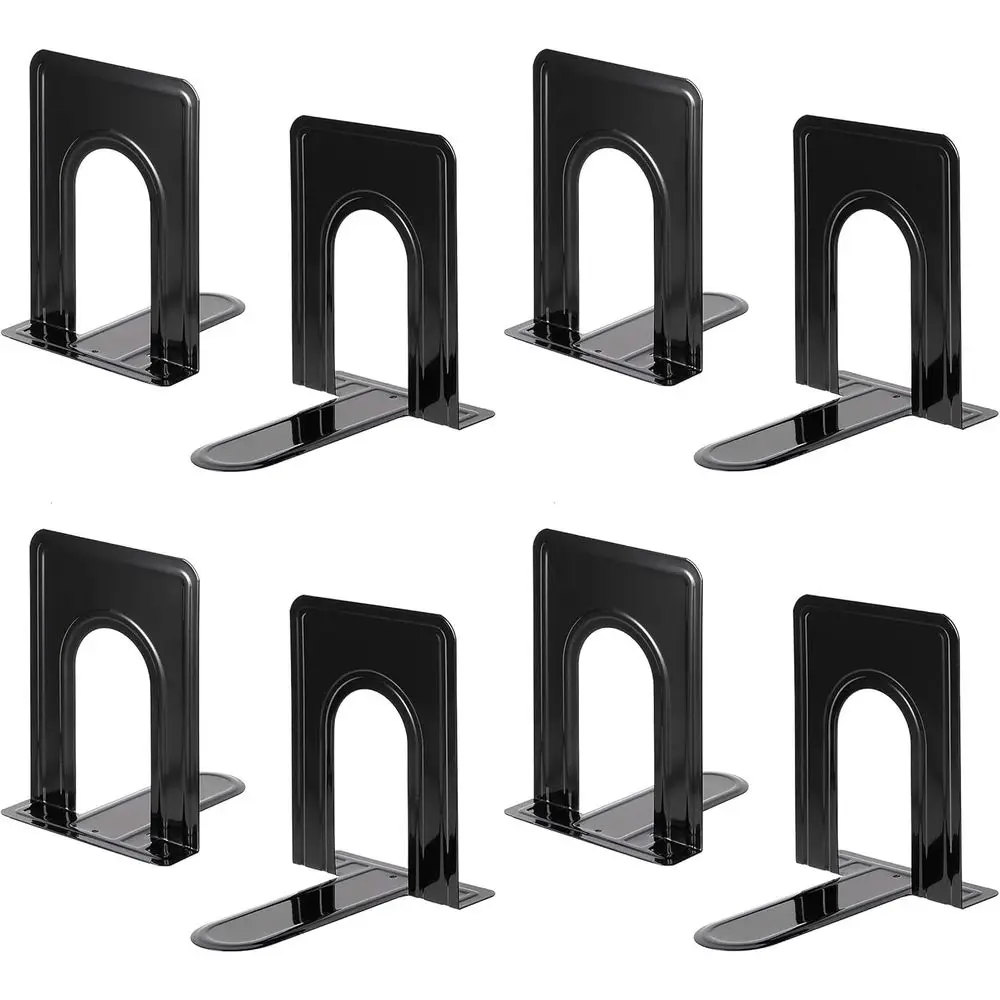 

Прочные черные противоскользящие подставки для книг или полки, идеально подходят для офиса и дома, 4 комплекта