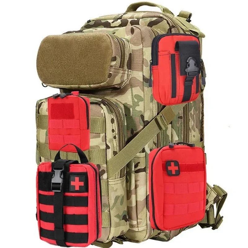 Molle Tactical First Aid Kits Medical Bag Outdoor Camping Climbing Bag Multifunctional Waist Belt Pocket Male Molle EDC Pouch