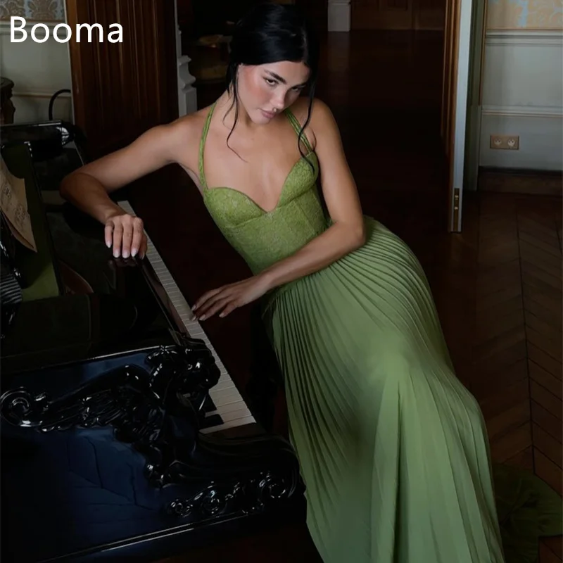 

Booma Elegant A-Line Spaghetti Strap Lace Dresses Formal Party Gowns for Women Sleeveless Simple Prom Gown Customize 2025