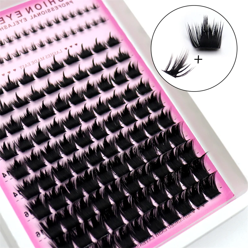 Hochwertiges Material, dünner Stiel, stabile Locken, keine Kleberrückstände, dichte, gewebte Wimpern in verschiedenen Größen