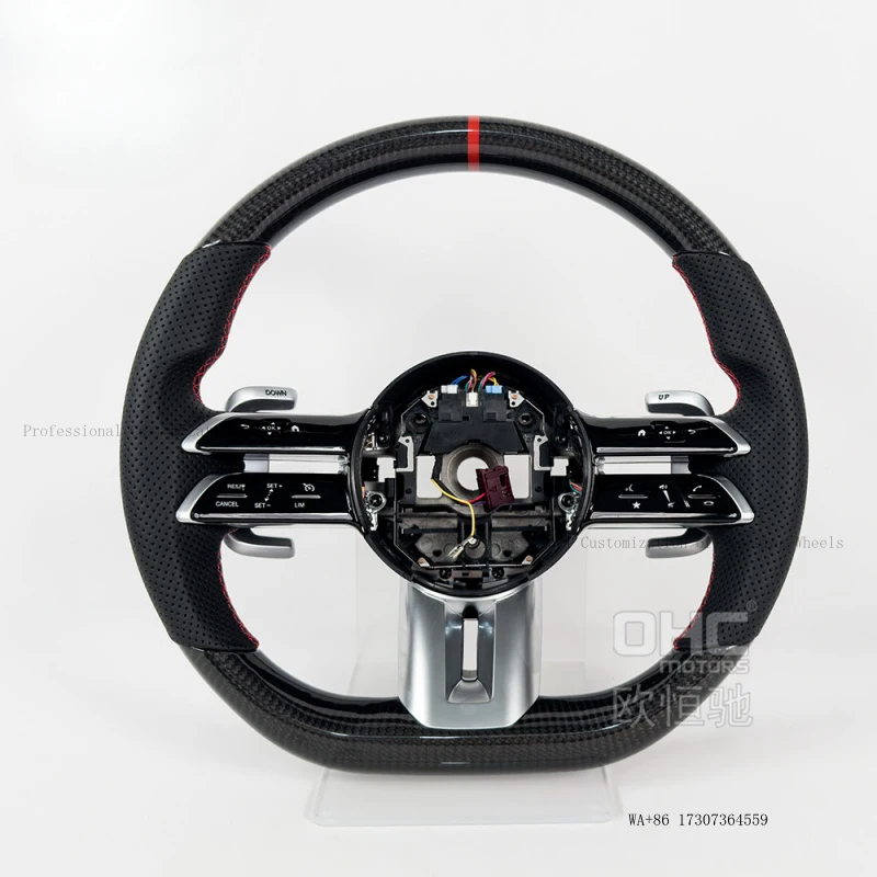 New  for Mercedes-Benz A-Class, C-Class, E-Class, GLA, GLC, GLB, GLE carbon fiber steering wheel dragonfly disc modification
