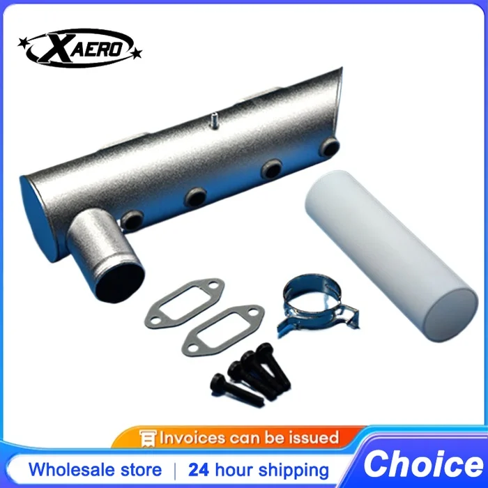WALBRO 4-Bolt Exhaust Pipe for DLE222 2-Stroke RC Airplane Engine - High Performance Muffler Mouting Kit