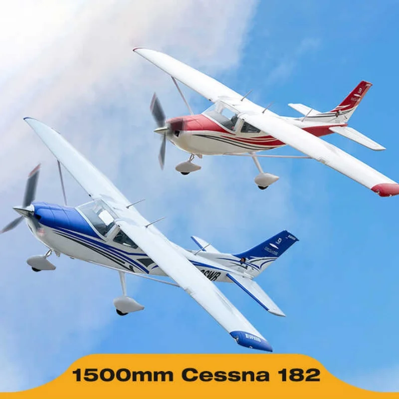 Avión de Control remoto eléctrico Cessna 1500, 182mm, modelo de avión de ala fija, juguete de rendimiento al aire libre, regalo