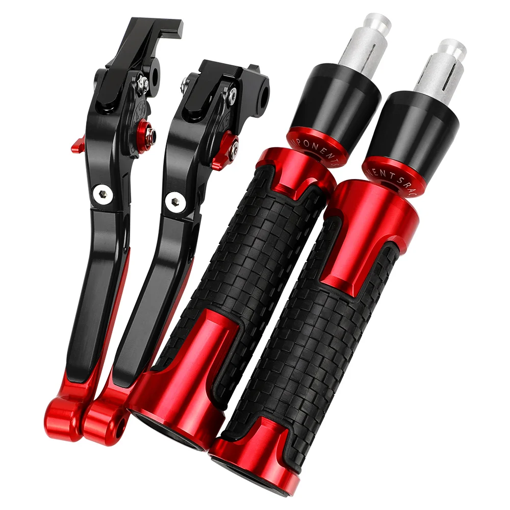 

CLASSIC Motorcycle Accessories CNC Aluminum Brake Clutch Levers Handlebar Hand Grips ends For MOTO GUZZI Classic 2014 2015 2016