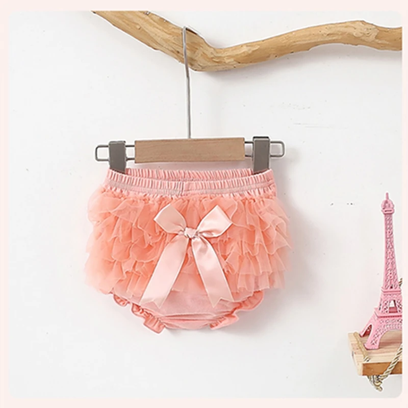 Ruffle Baby Bloomers Diaper Cover Newborn Tutu Ruffled Panties Baby Girls Cotton Infant Baby Short