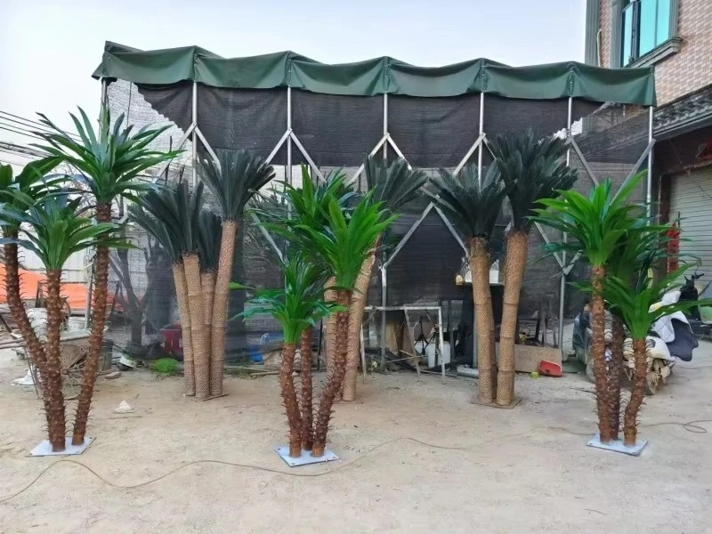 #￥Lifelike Eco-Friendly Durable Plastic Artificial Dracaena Tree 210cm UV Resistant Customizable Faux GreeneryPlant NaturalTouch