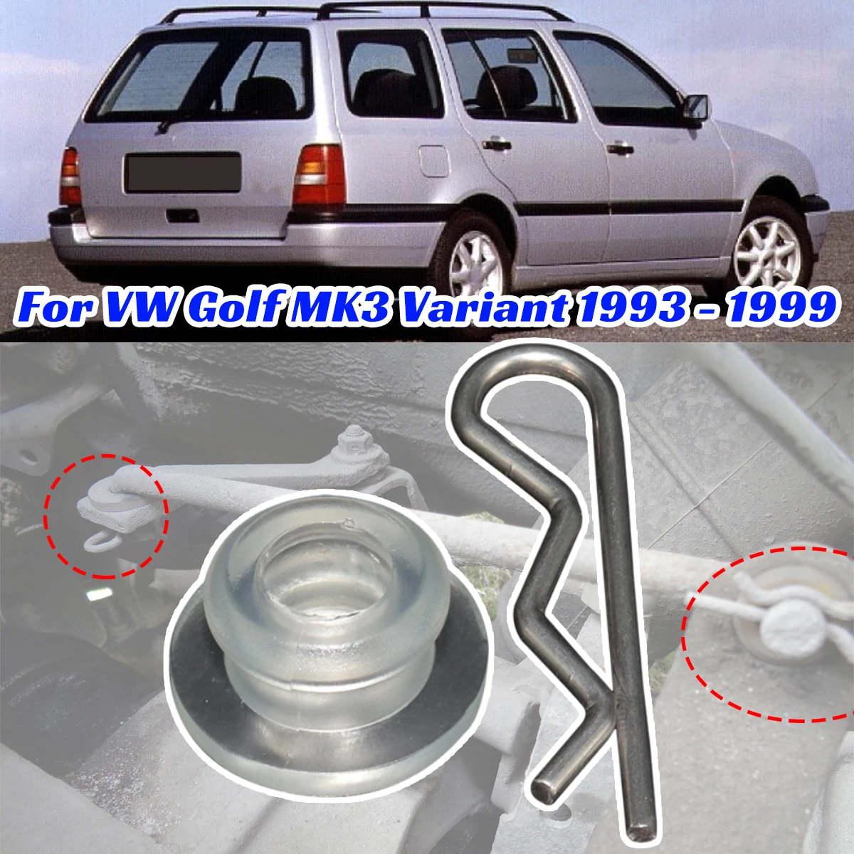 

Для VW Golf MK3 Variant 1993-1999 Втулка рычага переключения передач Подшипник крепежный пружинный зажим MT Коробка передач Селектор стержня переключения передач