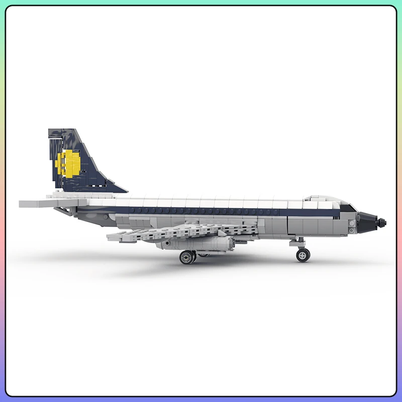 Flight Series MOC Boeing 737-200 modello di blocco di costruzione di aerei di mosca Set originalità giocattoli per bambini fai da te regali di natale