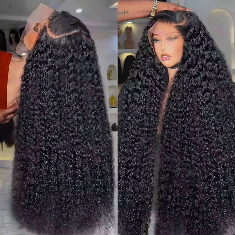 40 Inch 13x6 Hd Deep Wave Lace Frontal Wig For Women Brazilian PrePlucke