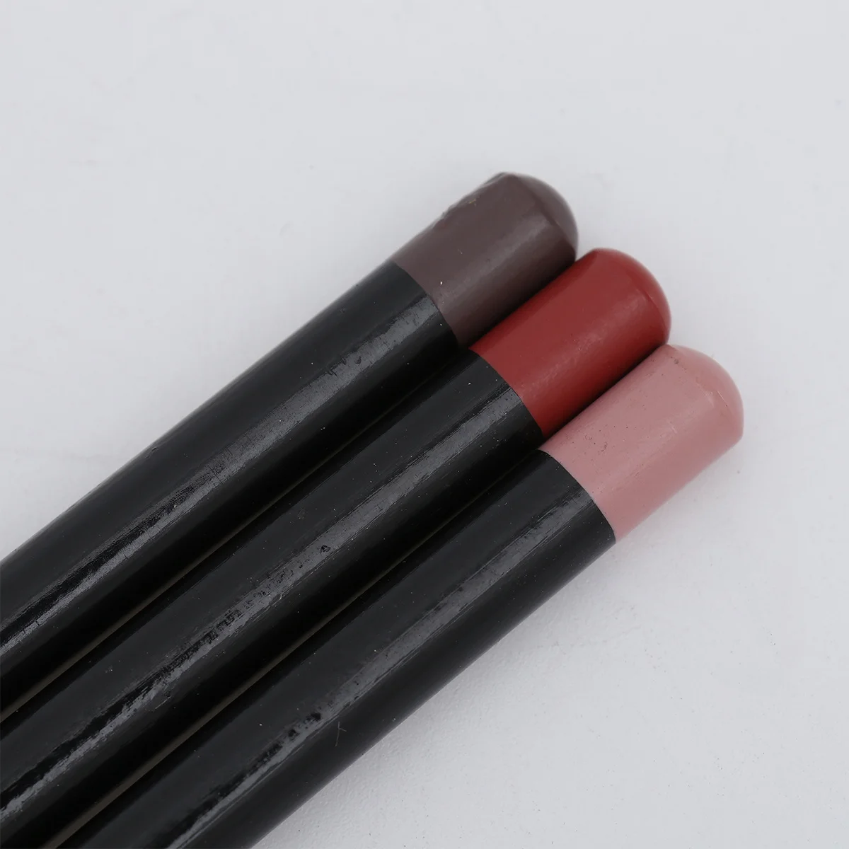 Lápiz delineador de labios resistente al agua, acabado mate, no se decolora, para un contorno preciso y efecto carnoso, 3 uds.