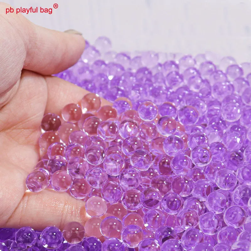 Esportes ao ar livre 7-8mm bola de gel bala arma de brinquedo bola absorvente de água roxo temperado hidrogel cs jogo brinquedo acessórios ig86