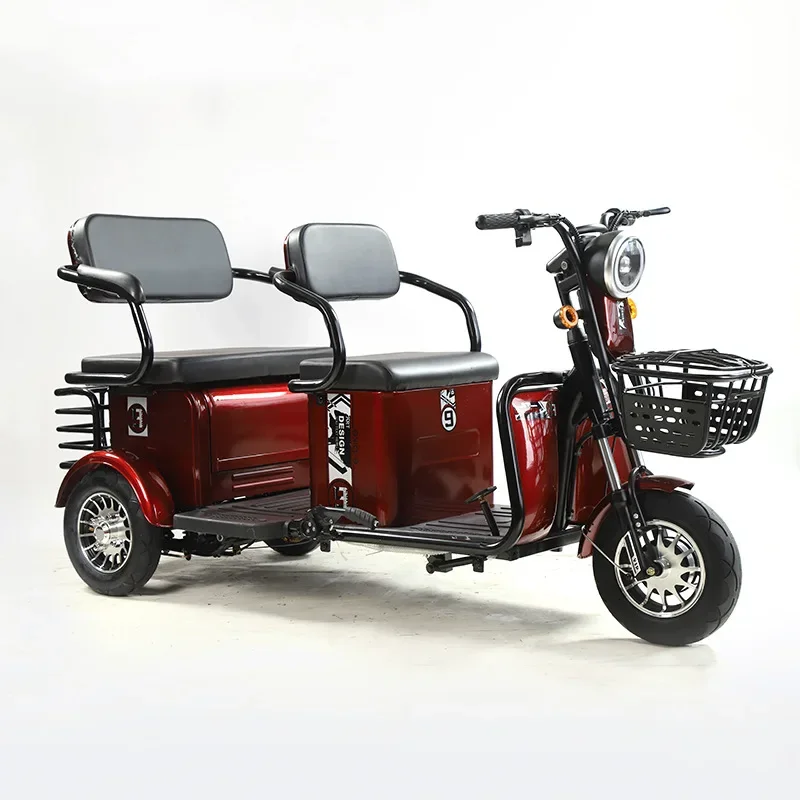 Factory price 3 wheel tricycle for adult customization family use 4-5 seat Large LCD display leather seat 3 wheel motorcycle