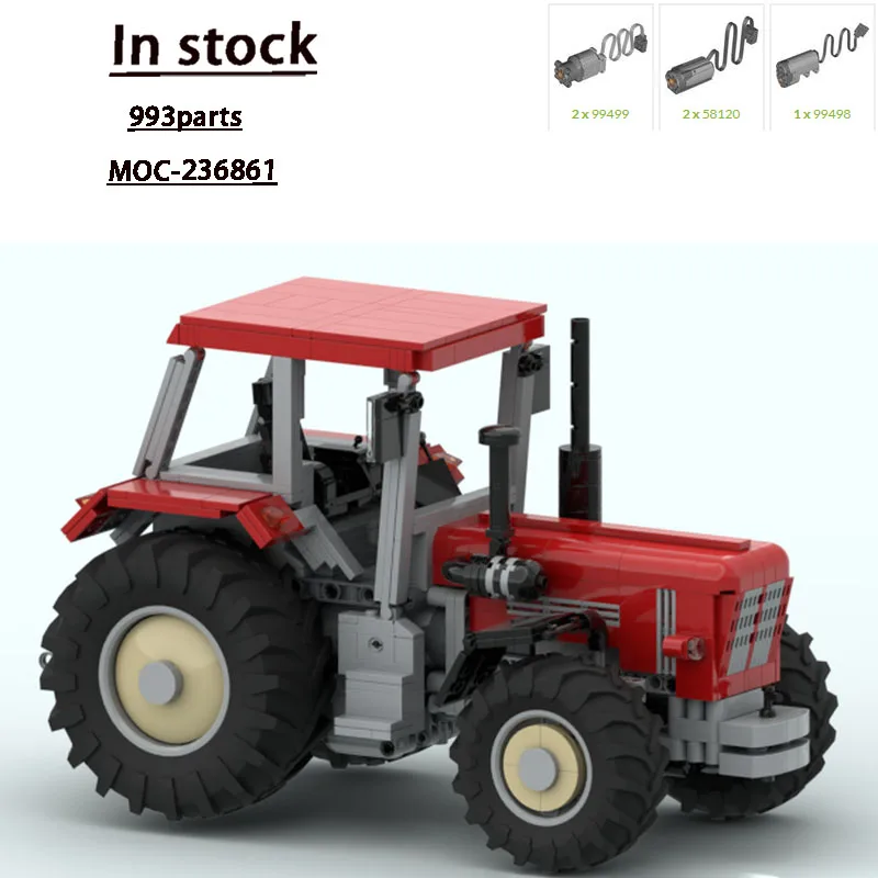 

MOC-236861 Классическая модель строительного блока сельскохозяйственного трактора, 993 шт., игрушка в подарок на Рождество и день рождения для мальчиков и детей