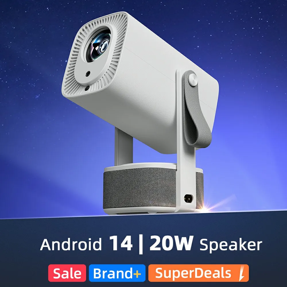 

Портативный видеопроектор AUN A005 Pro+ Full HD на Android 14, 4K, 2+32 ГБ, для домашнего кинотеатра, с Bluetooth-колонкой 20 Вт