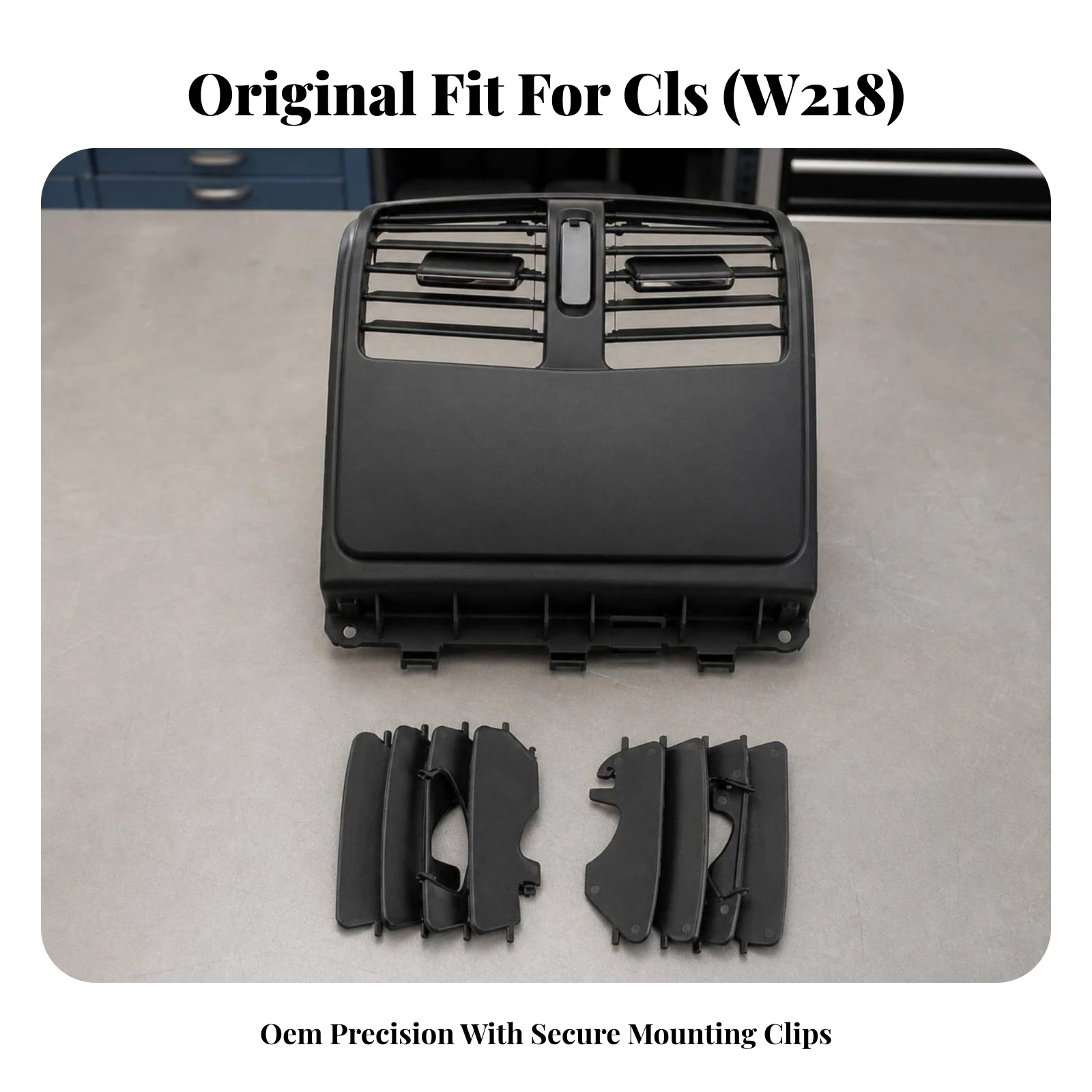 Rear Air Conditioning Outlet Vent Clip-in Rear Air Vent Panel Trim Easy Installation User-Friendly for Interior Repair