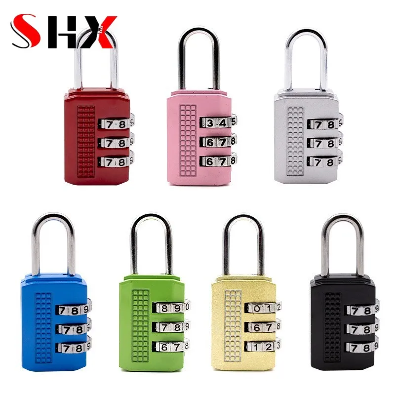 High-quality Password Lock Padlock Small Gym Cabinet Door Dormitory Student Lock Mini Suitcase Locks Hardware