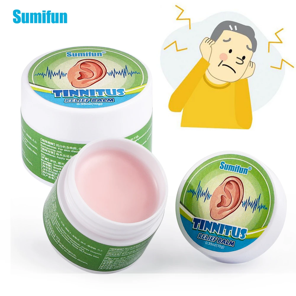 

1Pc 10g Sumifun Tinnitus Relief Cream Nervous Ear Buzzing Ointment Headache Improve Ear Deaf Protect Hearing Loss Hear Care