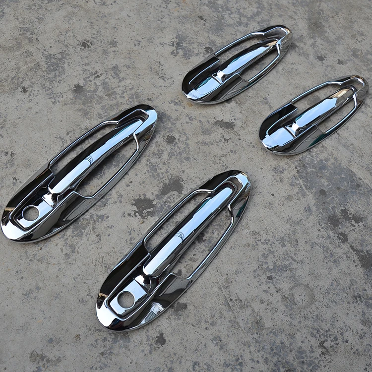 Car Styling Door Handle Cover Trim For Hyundai Sonata 2004-2008  High Quality  Chrome ABS Car Door Handle Catch Trim Cover