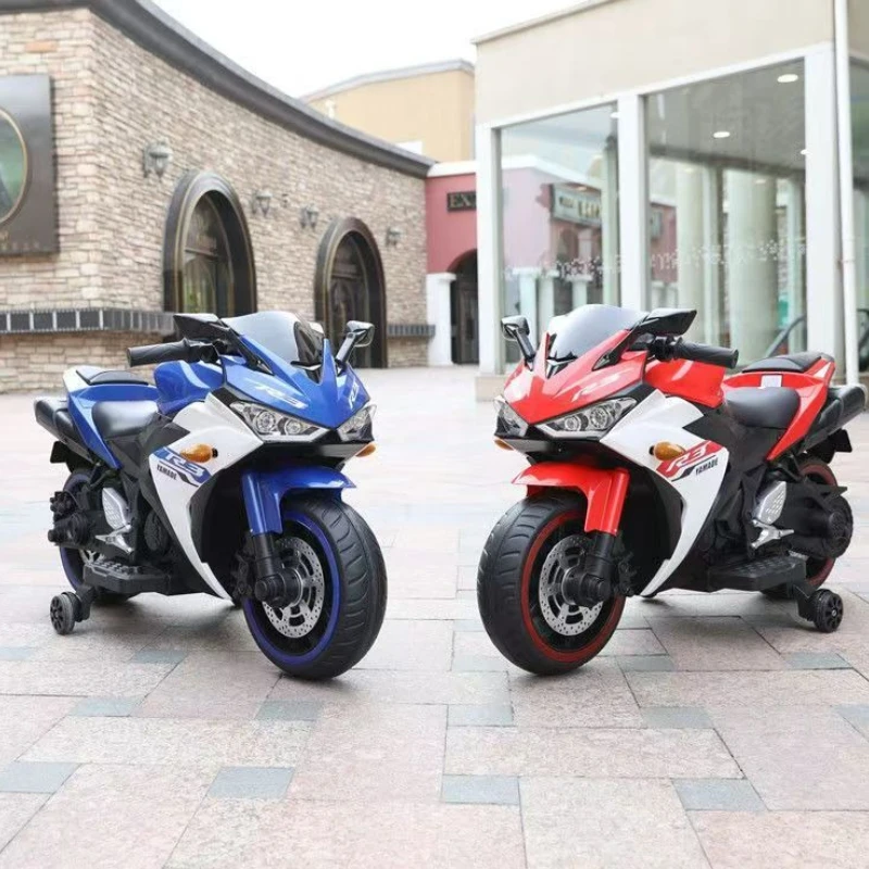 Elektryczny motocykl dla dzieci, pojazd do jazdy dla dzieci w wieku od 4 do 9 lat, mocny silnik, muzyka, światła, bateria o dużej wytrzymałości, koła antypoślizgowe.