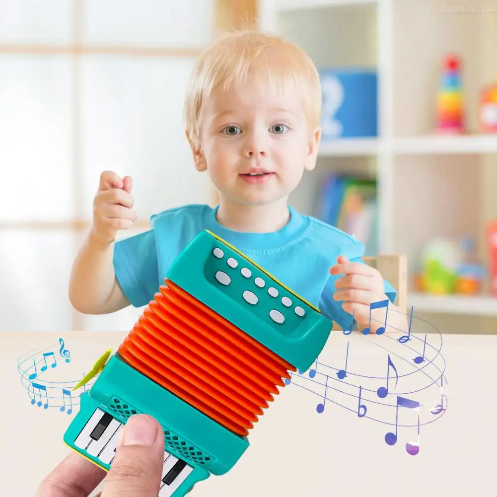 

Accordion for Kids Ergonomic Design Girl Music Puzzle Accordion Cultivate Intellectual Development Interest with Fun for Kids