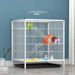 Honey Bag Glider Flying Kangaroo squirrel cage Three-floor villa Longcat cage Mink Pet bird parrot cage Square tube cage