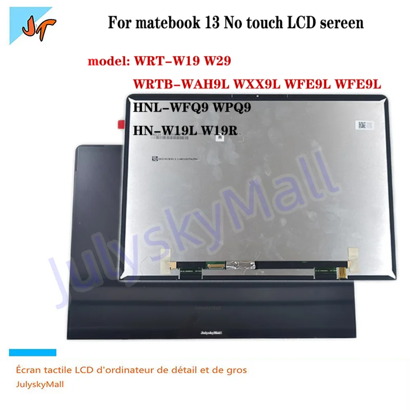 Brand new original for Huawei MateBook 13 WRT-W19 WRT-W29 WX9 13-inch notebook IPS LCD screen 2160x1440 resolution P130ZFA-BA1