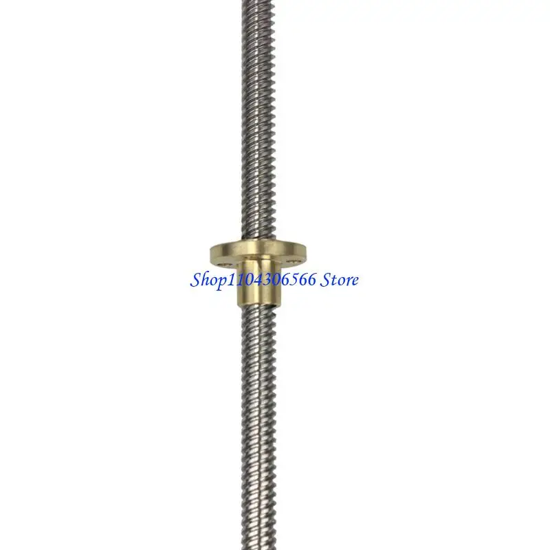 02DD T8 Screw Trapezoidal Rod T8 3D Printer Screw Thread 8mm Screw Aluminum