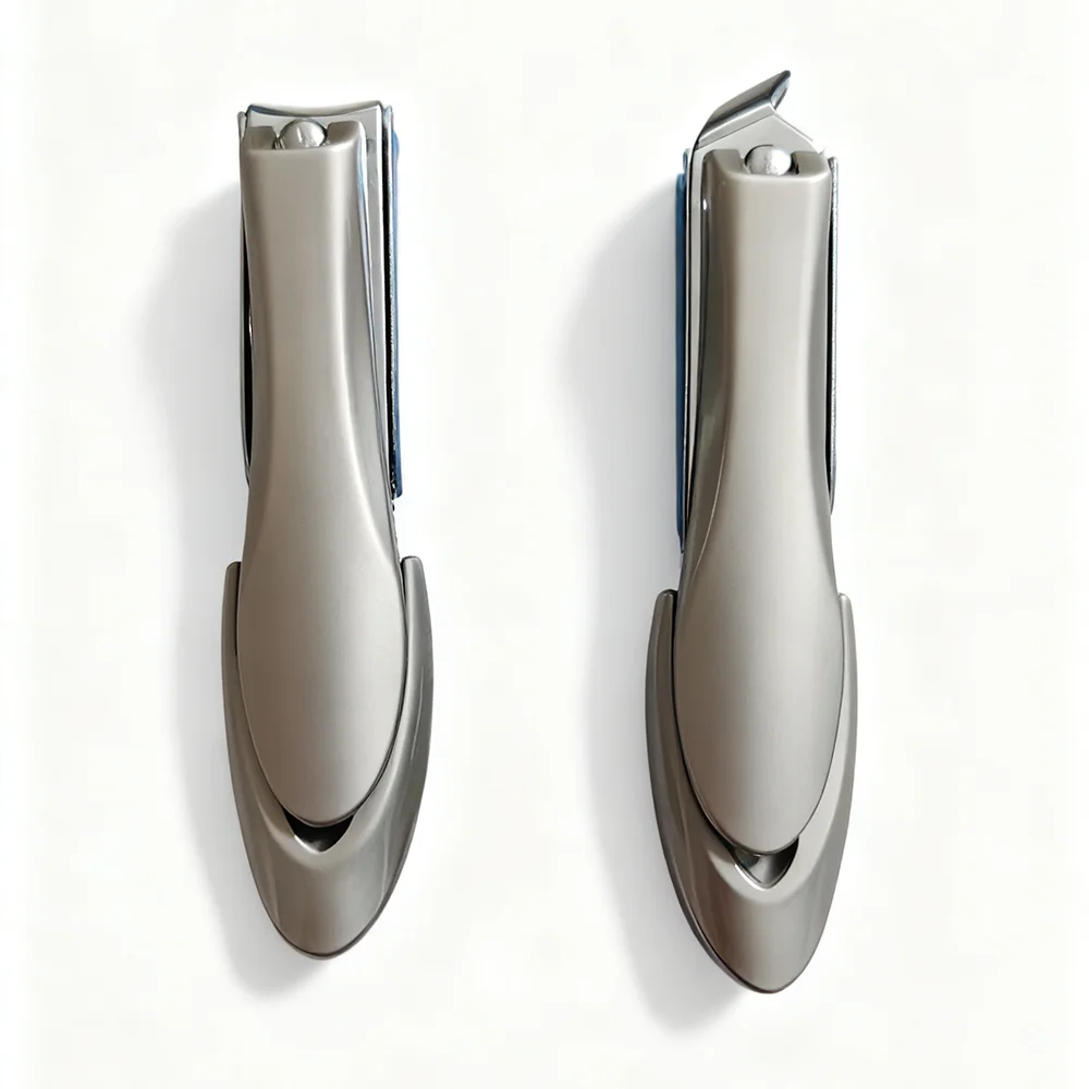 กรรไกรตัดเล็บสแตนเลส 1/2 ชิ้นสำหรับเล็บเท้าหนาและเล็บมือ, กรรไกรตัดเล็บคมระดับมืออาชีพสำหรับผู้ชายและผู้หญิง