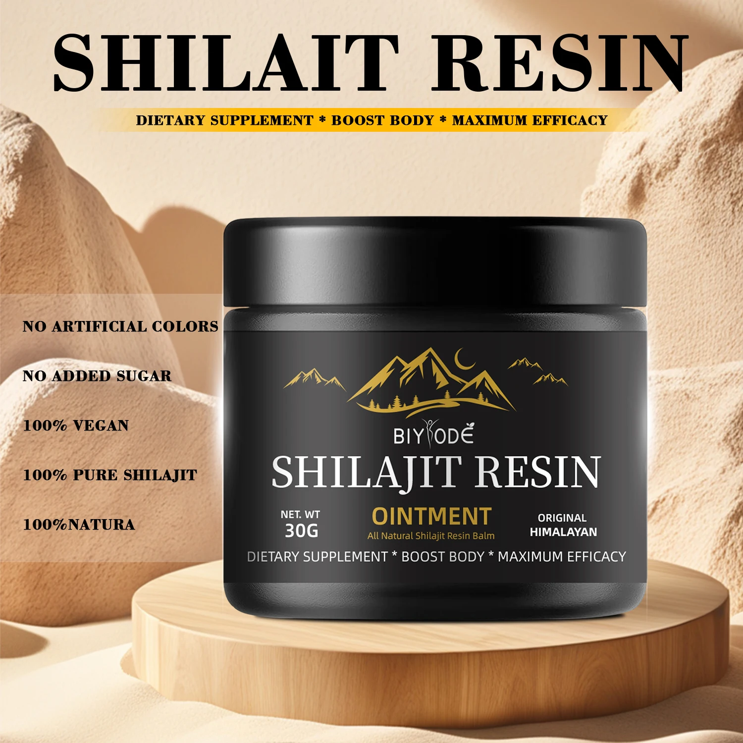 

【BIYODE】 Shilajit Resin Natural Energy Supplement Ancient Health Formula for Mental Clarity And Physical Endurance