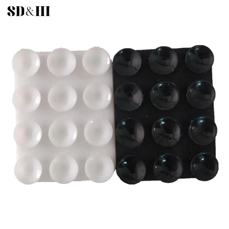 Silicone Suction Pad For Mobile Phone Fixture Suction Cup Backed Adhesive Silicone Rubber Sucker Pad For Fixed Pad