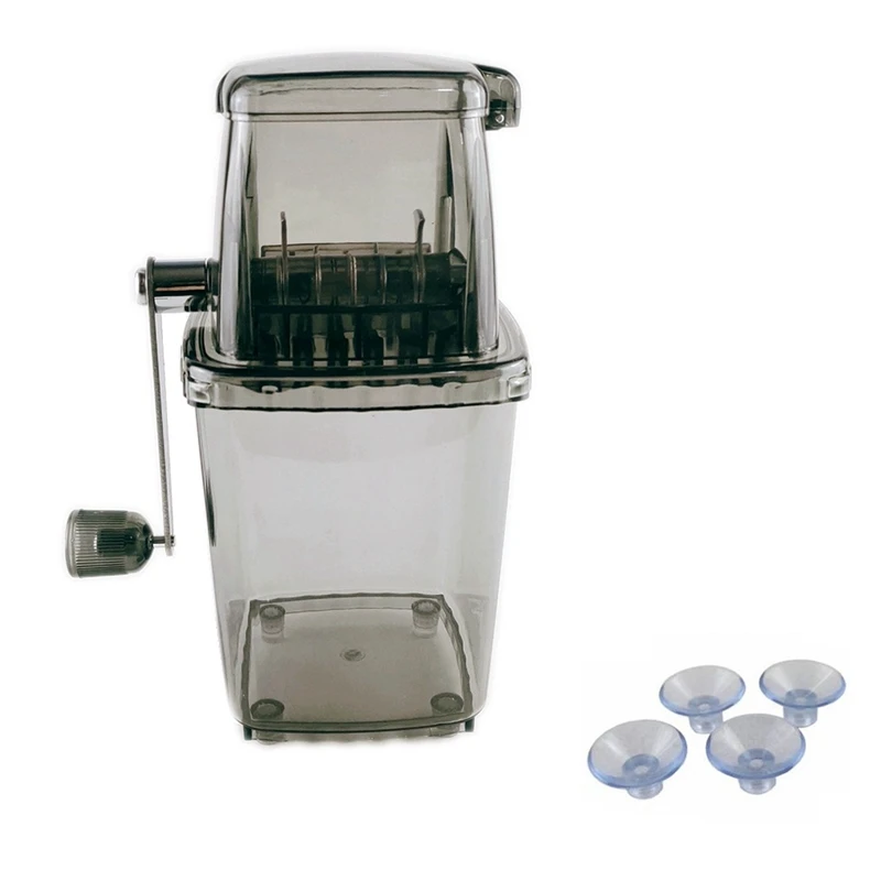 

Ice Crusher Manual Rotary Ice Crusher Cocktails Slush Machine Ice-Cube Crushed Smoothies Ice Crusher Machine Home