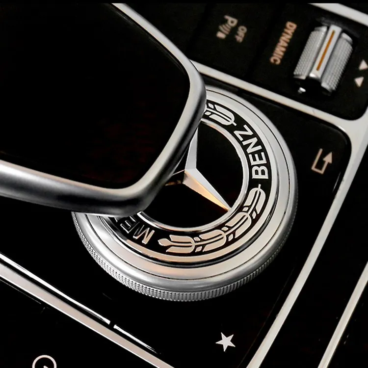 Alloy 52mm Car Steering Wheel Center Logo Emblem Sticker for Mercedes Benz W212 W205 W211 W213 W210 W220 W204 W202 W176 W246 GLA